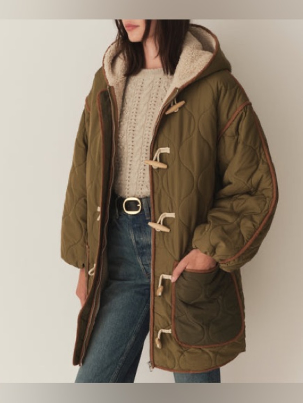 Doen Cedar Coat in Monte Verde